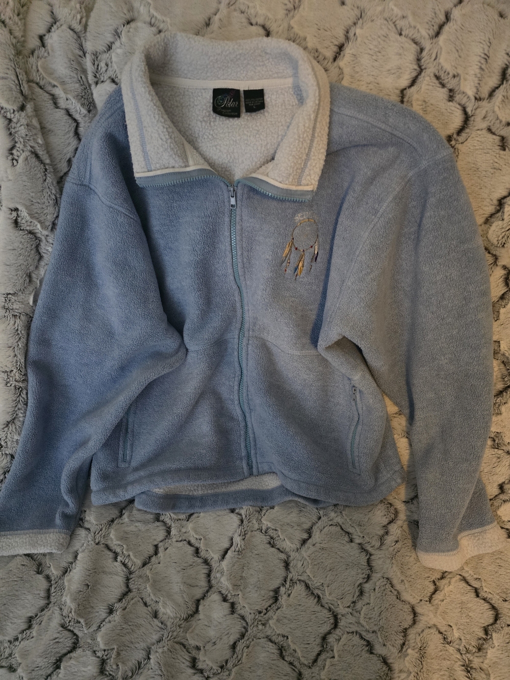Polar Fleece Sedona Dreamcatcher Jacket Sz L EUC 21" pit to pit